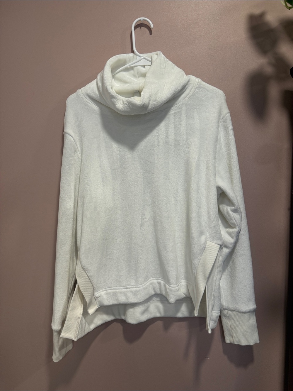 Athleta Fleece Cowl Neck Sweater - Picture 2 of 6